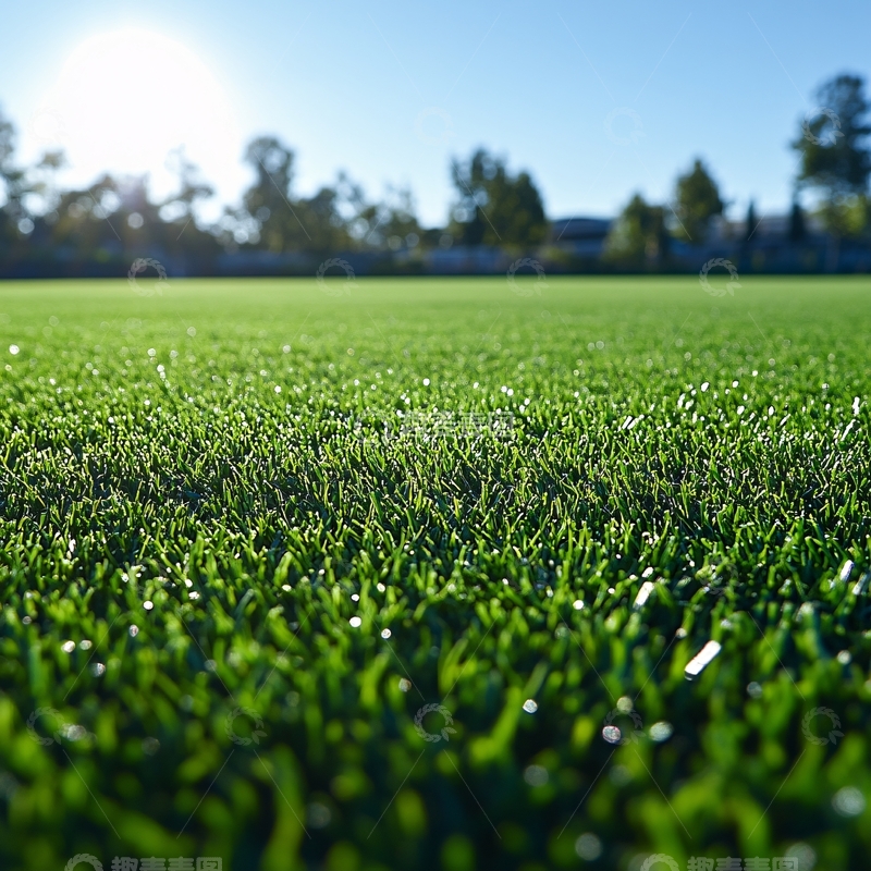 高清大图下载【趣麦麦图】阳光下的绿茵场4