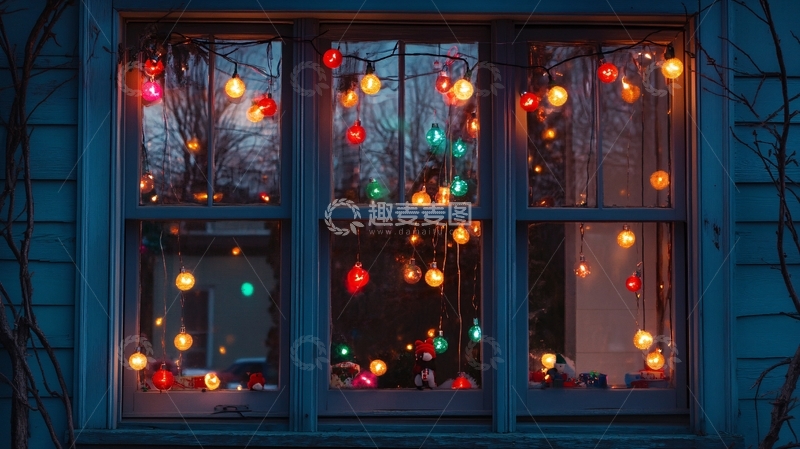 高清大图下载【趣麦麦图】窗里灯火2