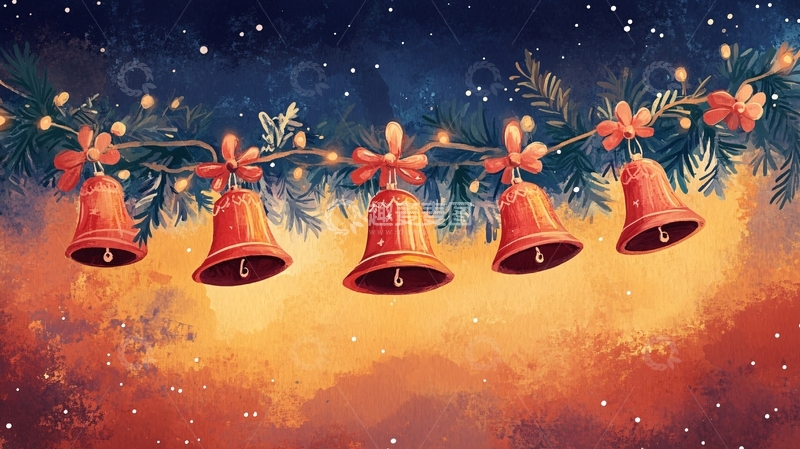 高清大图下载【趣麦麦图】铃铛插画2
