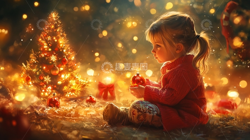 高清大图下载【趣麦麦图】圣诞节许愿