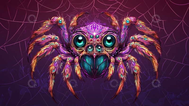 高清大图下载【趣麦麦图】蜘蛛香插画