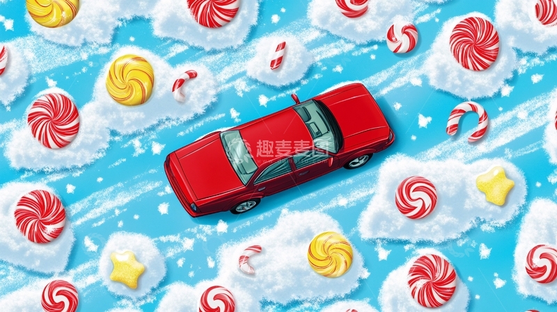 高清大图下载【趣麦麦图】方形糖果图案壁纸