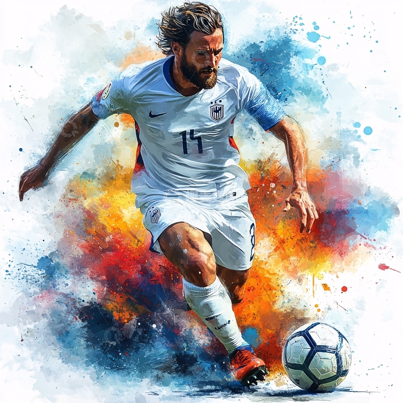 高清大图下载【趣麦麦图】足球运动插画