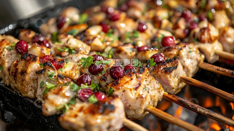 高清大图下载【趣麦麦图】传统烤鸡配自制酱料