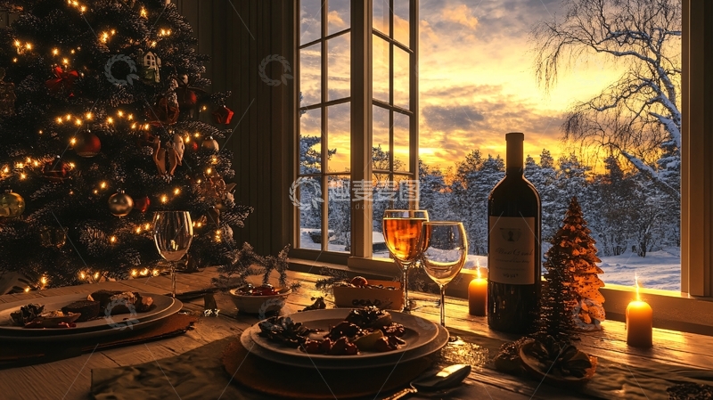 高清大图下载【趣麦麦图】圣诞厨窗摄10