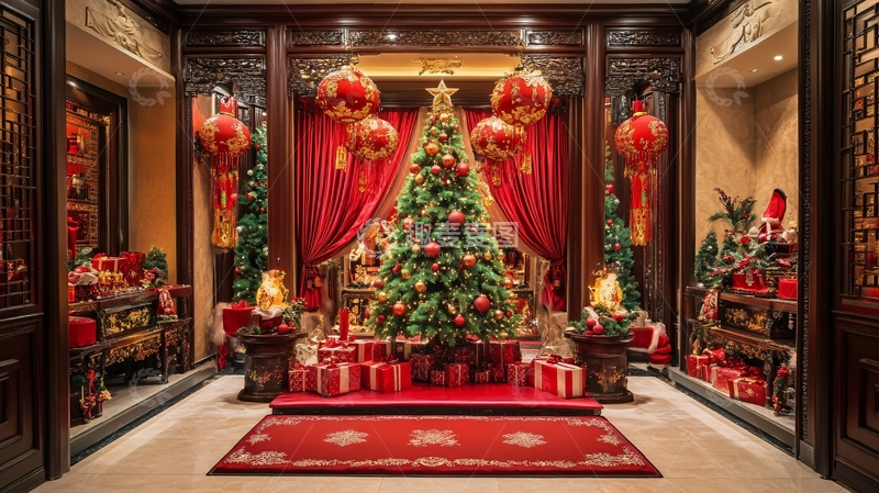 高清大图下载【趣麦麦图】酒店圣诞活动