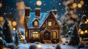 圣诞节小雪屋4
