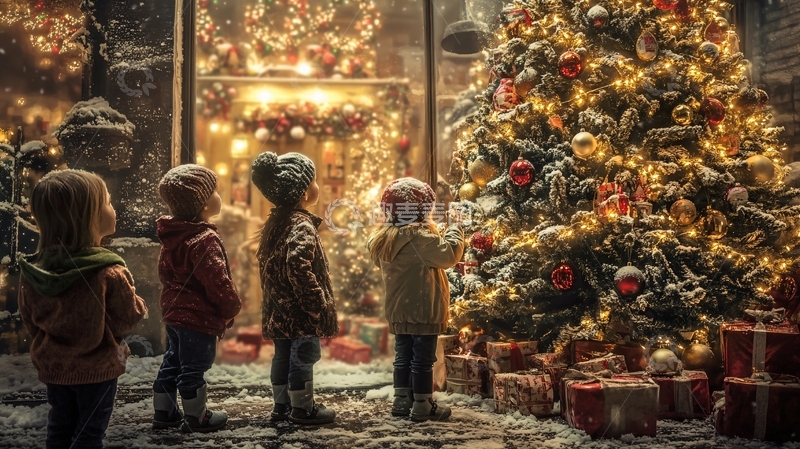 高清大图下载【趣麦麦图】圣诞中庭5
