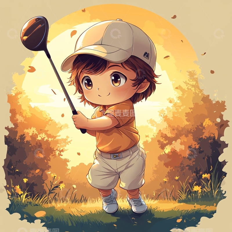 高尔夫插画3