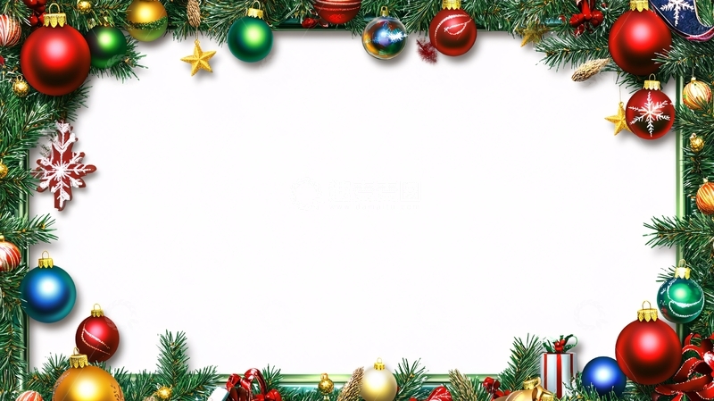 高清大图下载【趣麦麦图】圣诞节边框1