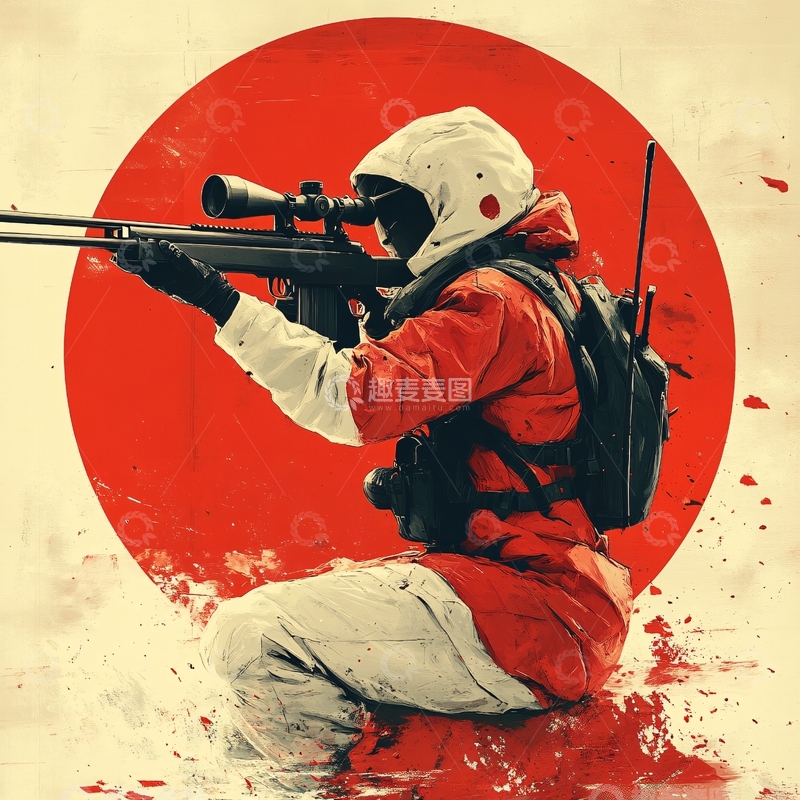 高清大图下载【趣麦麦图】抗日自卫队1