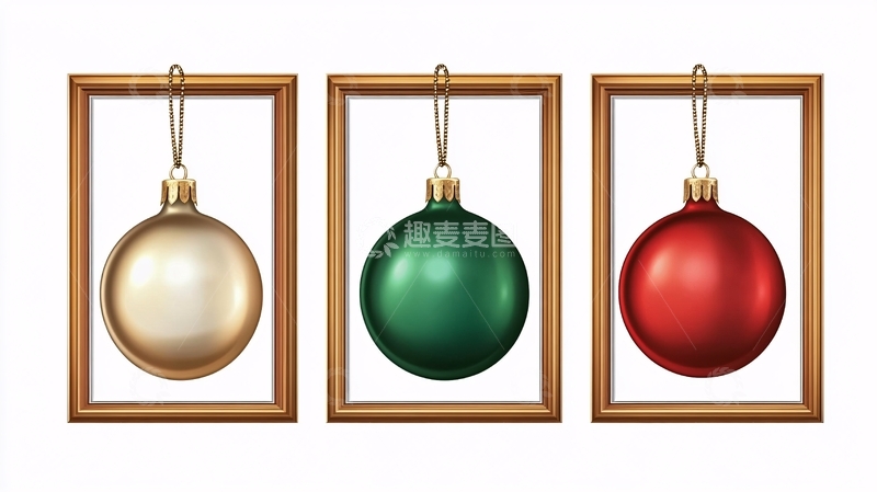 高清大图下载【趣麦麦图】圣诞树装饰挂件