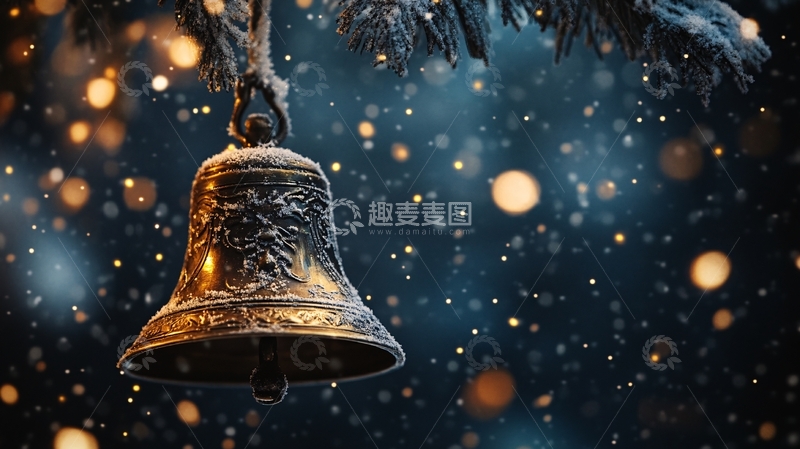 高清大图下载【趣麦麦图】铃铛节金属模板
