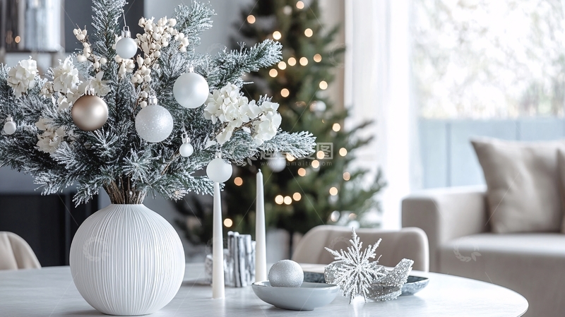 圣诞节室内圣诞树装饰4