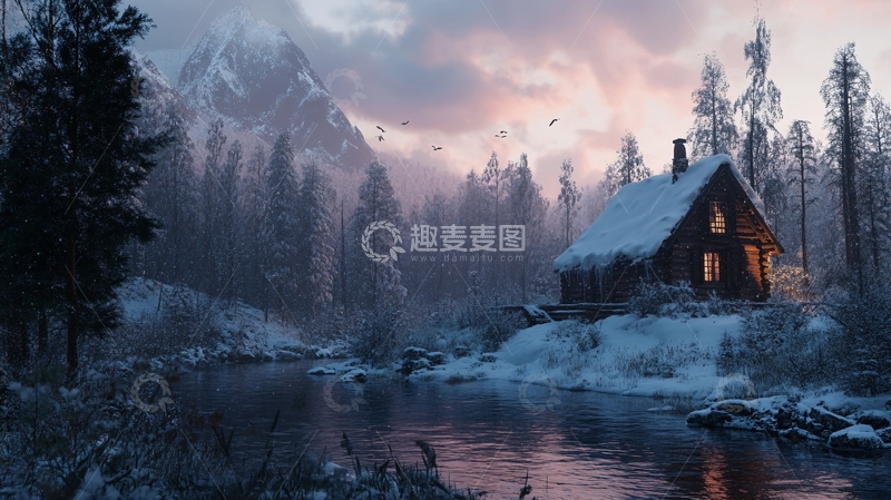 高清大图下载【趣麦麦图】唯美的雪景5