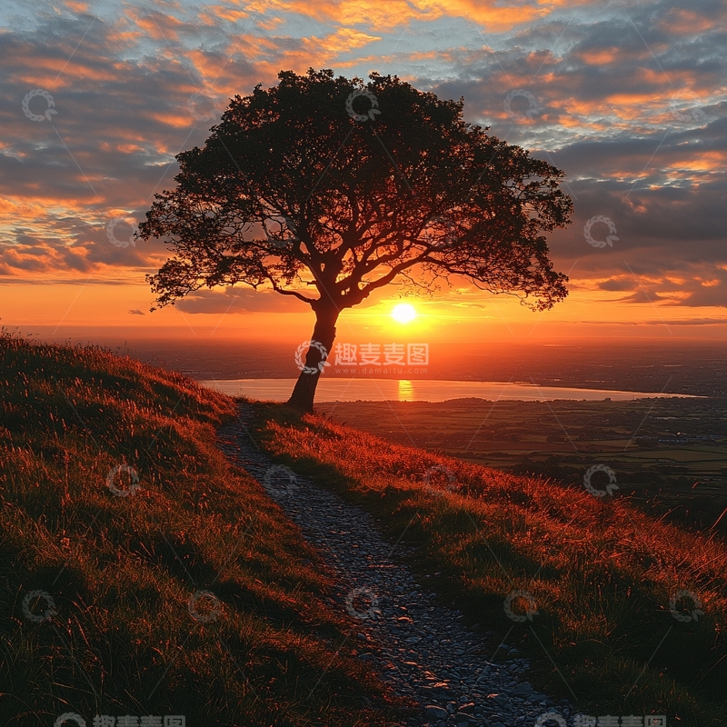 高清大图下载【趣麦麦图】唯美阳光小树26