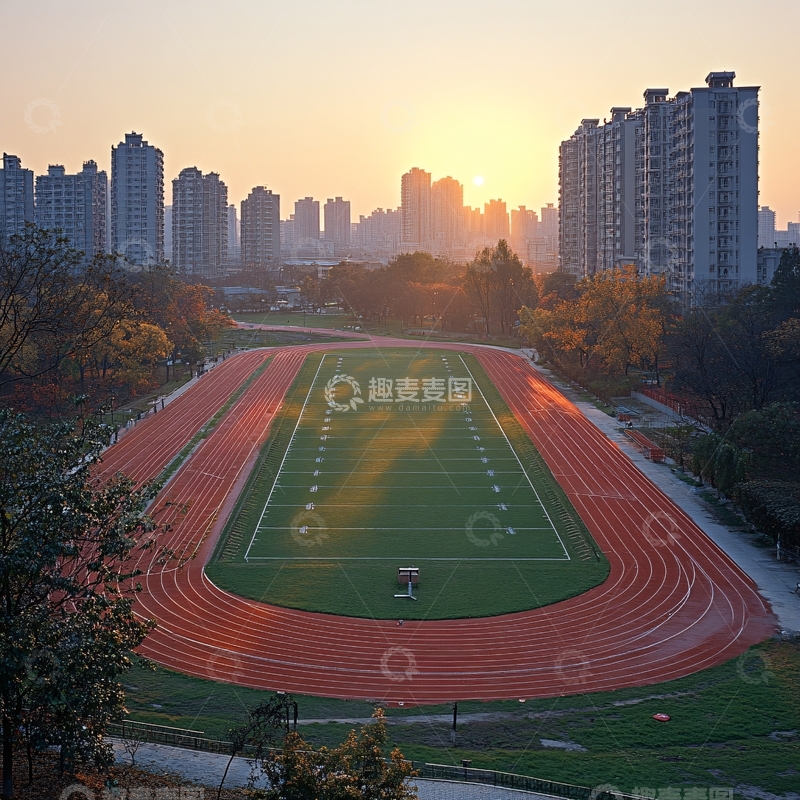 高清大图下载【趣麦麦图】校园晨色