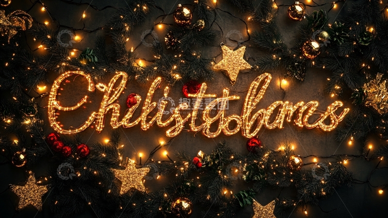 高清大图下载【趣麦麦图】圣诞英文文字