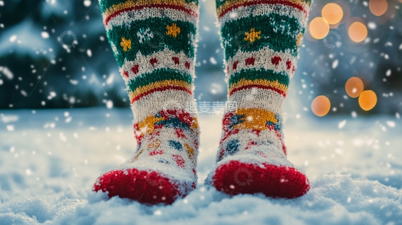 高清大图下载【趣麦麦图】圣诞袜子节日庆典1