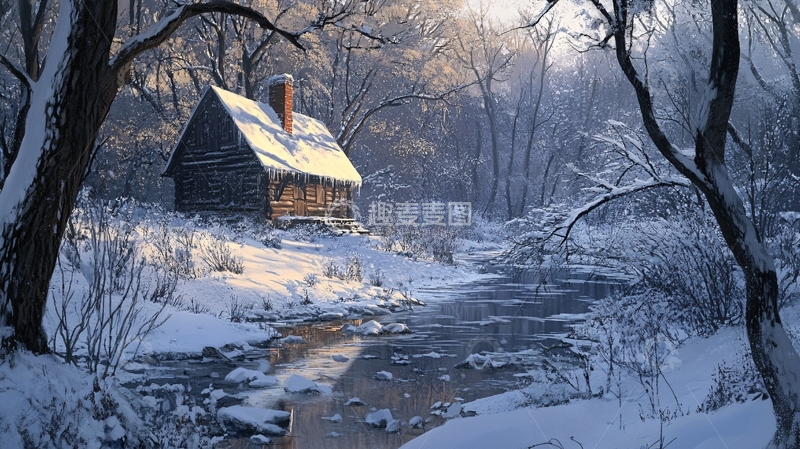 高清大图下载【趣麦麦图】冬日雪景壁纸15