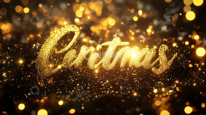 高清大图下载【趣麦麦图】金色特效文字