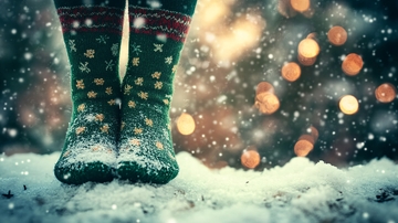 圣诞袜子节日庆典