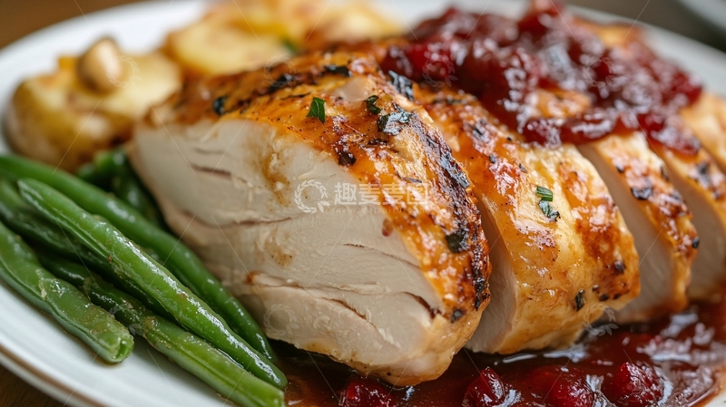 高清大图下载【趣麦麦图】低温慢煮鸡肉1