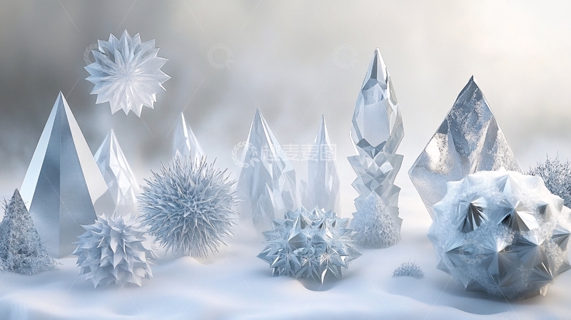 高清大图下载【趣麦麦图】冰雪主题设计2