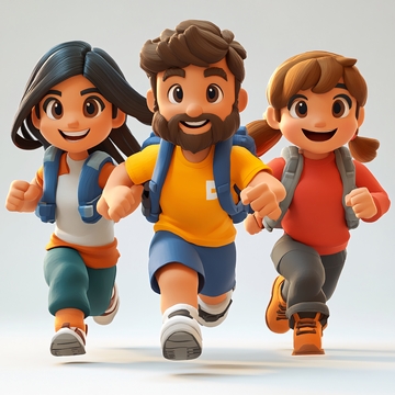 男孩女孩人物模型1