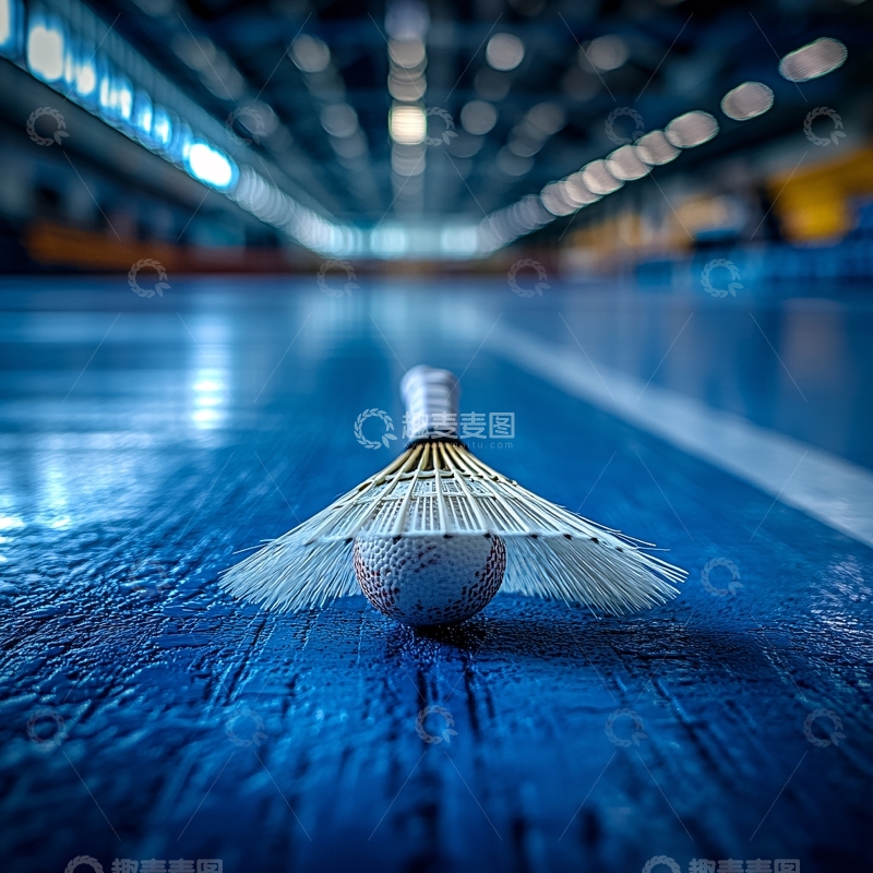 高清大图下载【趣麦麦图】羽毛球比赛场地特写