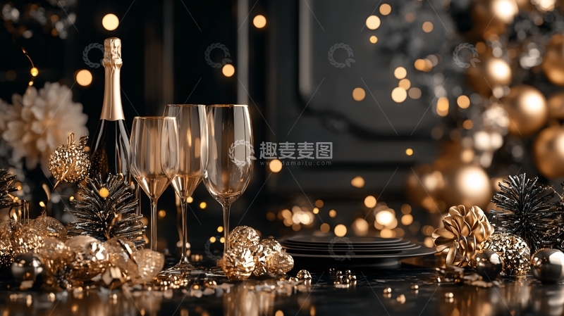 高清大图下载【趣麦麦图】奢华邀请函设计