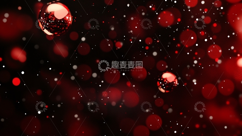 高清大图下载【趣麦麦图】暗红色背景梦幻光斑