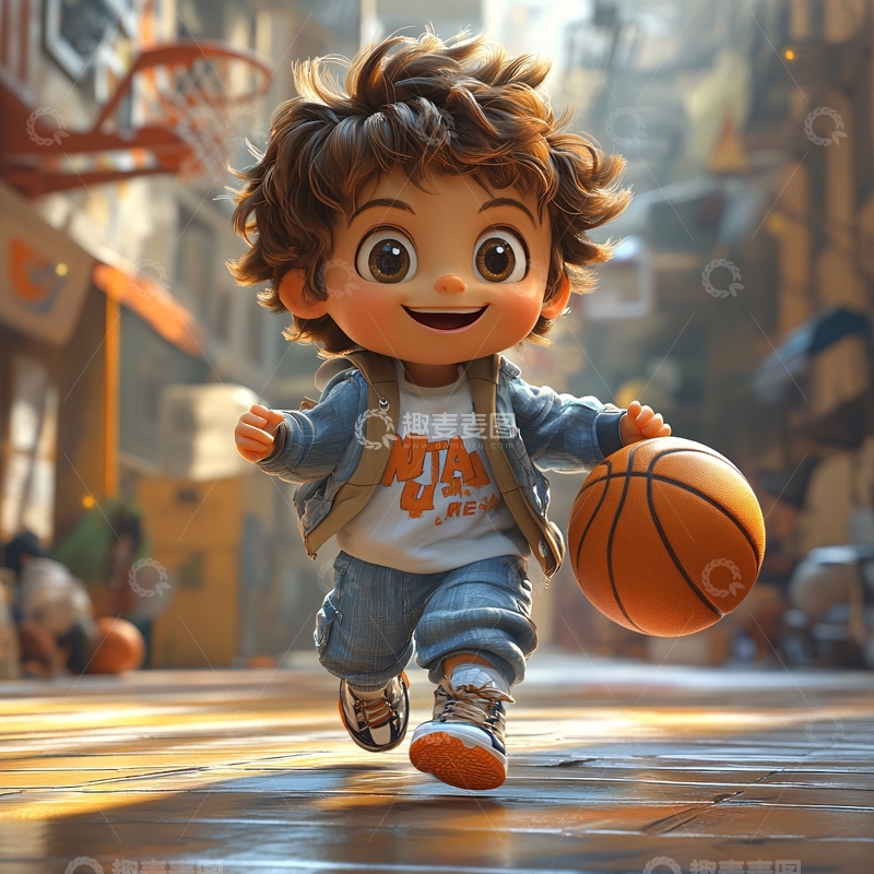 高清大图下载【趣麦麦图】版篮球男孩5