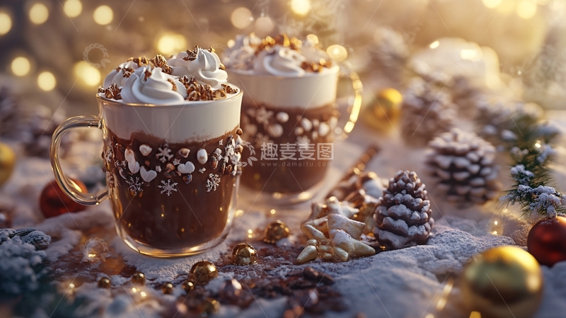 高清大图下载【趣麦麦图】咖啡圣诞主题1