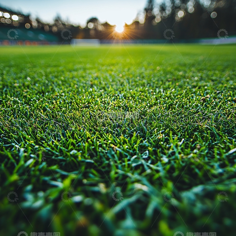 高清大图下载【趣麦麦图】绿茵场特写6