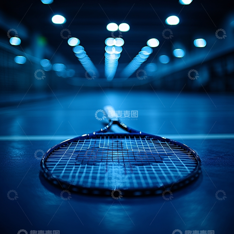 高清大图下载【趣麦麦图】夜晚网球场2