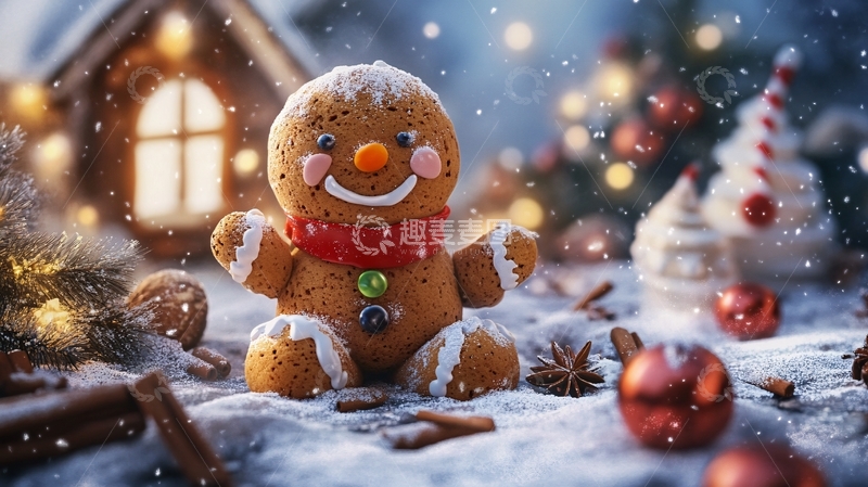 高清大图下载【趣麦麦图】姜面包人