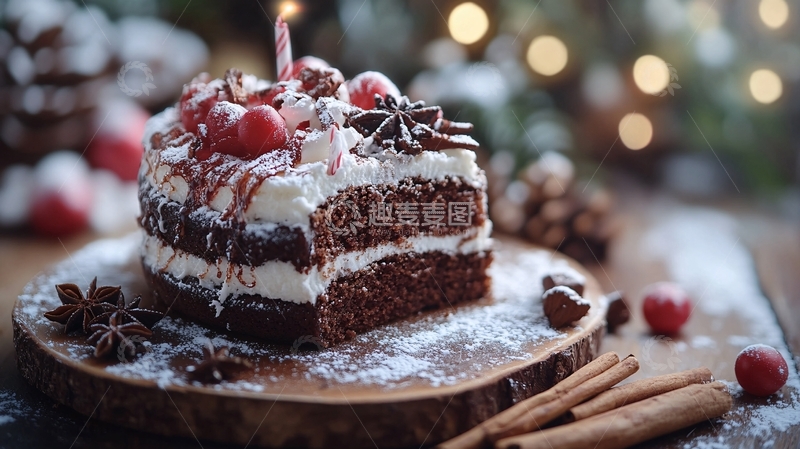 高清大图下载【趣麦麦图】圣诞节蛋糕2