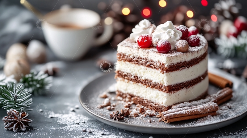高清大图下载【趣麦麦图】圣诞节蛋糕1