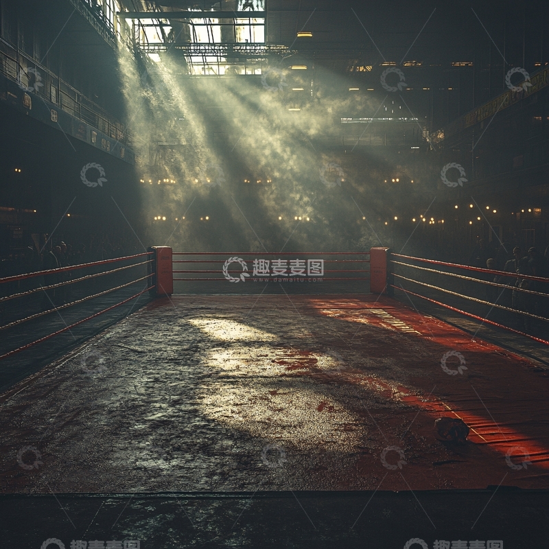 高清大图下载【趣麦麦图】拳击舞台背景9