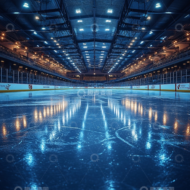 高清大图下载【趣麦麦图】室内滑冰场