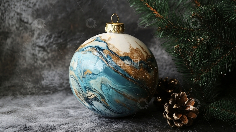 高清大图下载【趣麦麦图】-彩绘圣诞球2