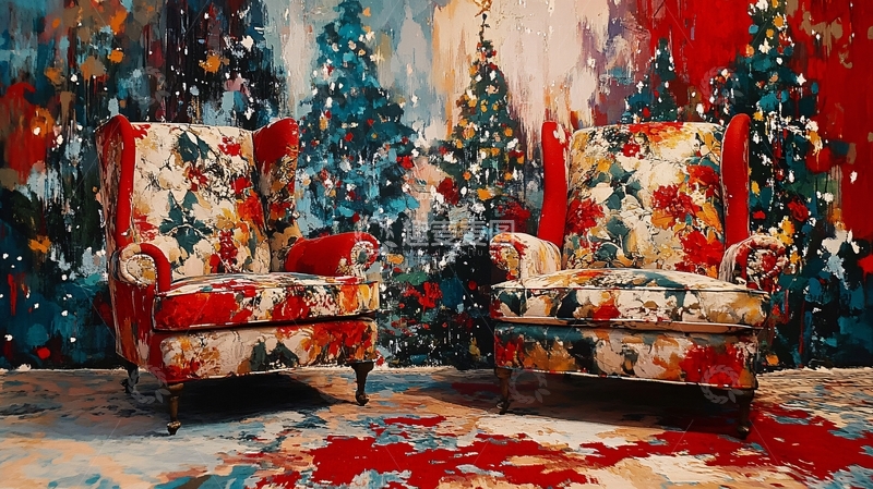 高清大图下载【趣麦麦图】新年家具