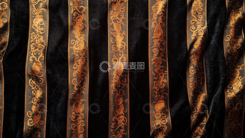 高清大图下载【趣麦麦图】窗帘奢华质感背景