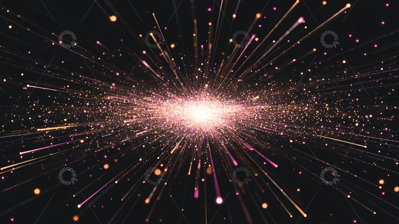 高清大图下载【趣麦麦图】放射发散科技线条