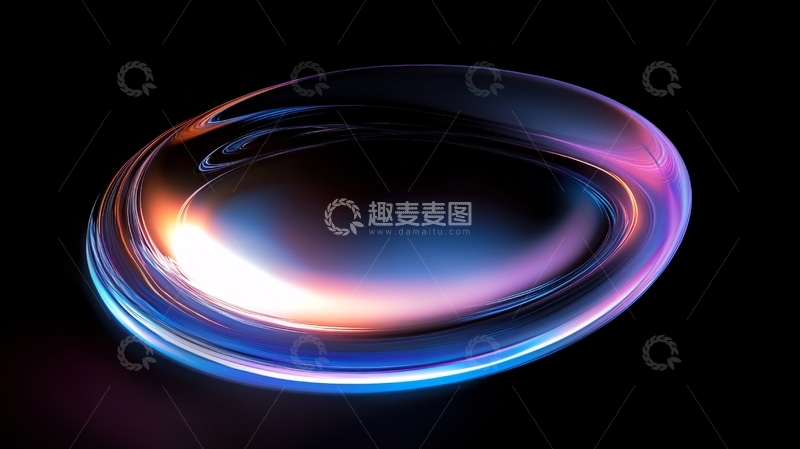 高清大图下载【趣麦麦图】立体渐变发光体设计33