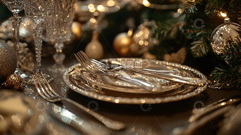 高清大图下载【趣麦麦图】圣诞节餐桌4