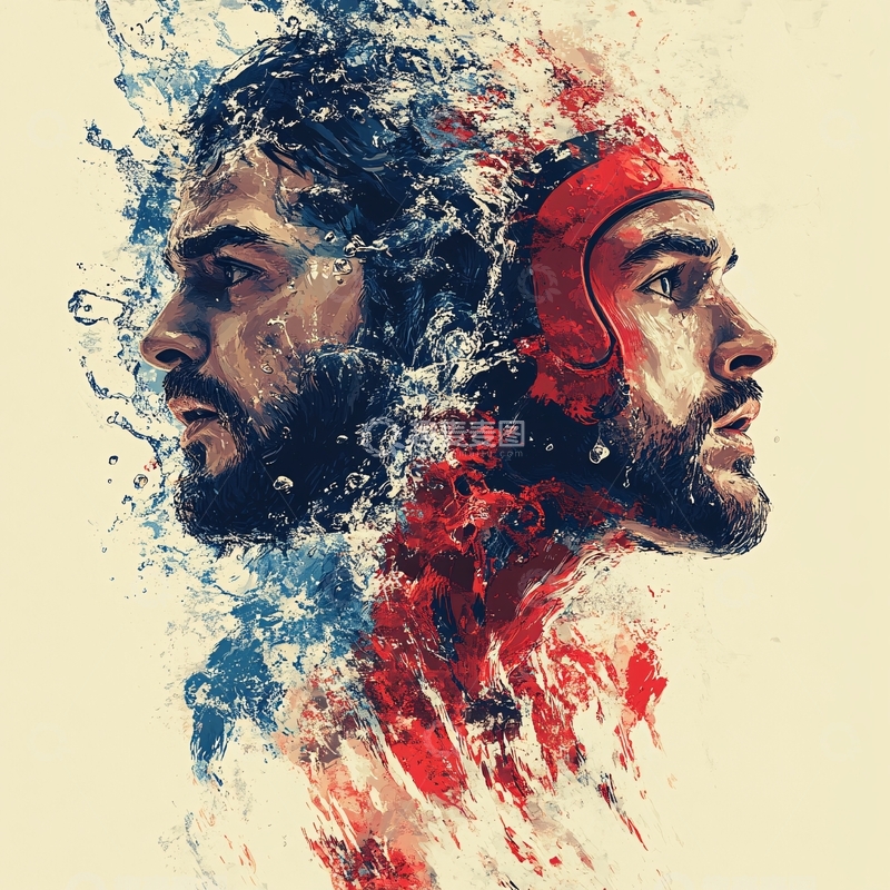 高清大图下载【趣麦麦图】潮流运动人物海报