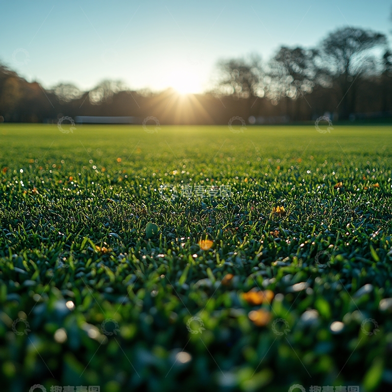 高清大图下载【趣麦麦图】阳光下的绿茵场13