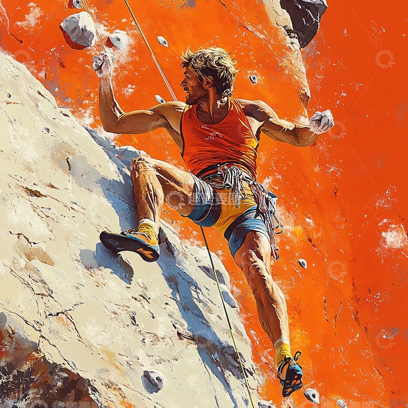 高清大图下载【趣麦麦图】攀岩培训班